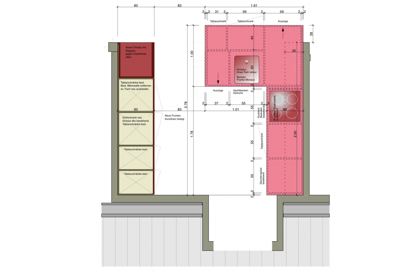 Küche Grundriss