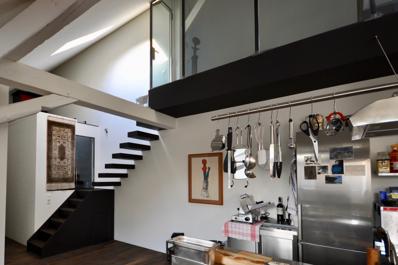 Treppe und Küche